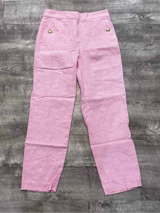 J. Crew Pants - J Crew Factory NWT Linen Blend Sailor Ankle Pant Light Pink Womens Sz. 2